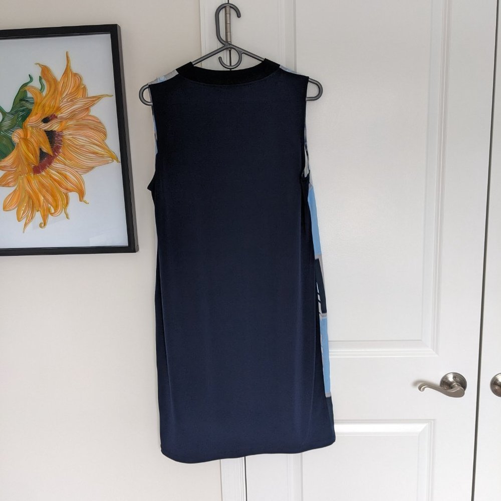 Calvin Klein - blue geometric dress - Picture 6 of 8